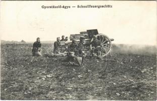 1915 Gyorstüzelőágyú / Schnellfeuergeschütz / WWI Austro-Hungarian K.u.K. military, artillery, quick-firing gun (EK)