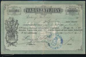 1903 Vadászjegy vadászati jegy