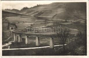 1939 Kárpátalja, viadukt, vasúti híd és alagút / Podk. Rus. Viadukt / Transcarpathian railway bridge, viaduct, tunnel (EK)