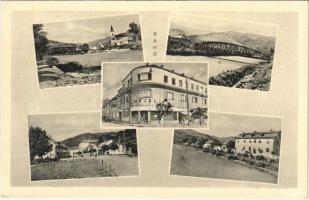 Rahó, Rachov, Rahiv, Rakhiv; mozaiklap. Knoll foto kiadása / multi-view postcard