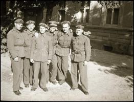 II. világháborús repülős katonák, 6 db negatív kocka