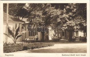1930 Nagykőrös, Széchenyi fürdő kerti kioszk + GAZDASÁGI KIÁLLÍTÁS So. Stpl (EK)