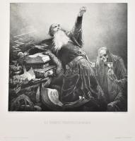 cca 1890-1900 Zichy Mihály (1827-1906), 5 db mű: Mondd, köszönöm!; Fiatal lány a középkorból; Az elr...