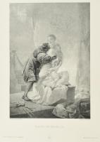 cca 1890-1900 Zichy Mihály (1827-1906), 5 db mű: Gyermek arczkép; Egy királyi kegy; III. Henrik orgi...