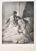 cca 1890-1900 Zichy Mihály (1827-1906), össz. 5 db részben erotikus illusztráció: Don Juan, Byron kö...