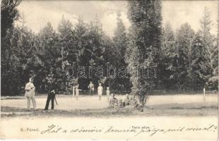 1906 Balatonfüred, Tenisz pálya. Balázsovich Gyula fényképész