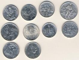 Csehszlovákia 1947-78. 10K Ag (3x), 25K Ag (2x), 50K Ag (2x), 100K Ag (3x) mind klg motívummal! T:1/...