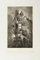 cca 1890-1900 Zichy Mihály (1827-1906), össz. 5 db mű: 3 db illusztráció Lermontow költeményeihez (&...