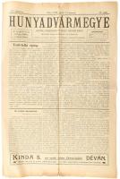 1916 Déva, Hunyavármegye politikai, közgazdasági és vegyes tartalmú hetilap XV. évfolyamának 15. száma