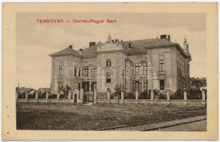 Temesvár, Timisoara; osztrák-magyar bank / Austro-Hungarian bank + K.k. Landsturm-Bataillon No. 51. 2. Kompagnie (EK)