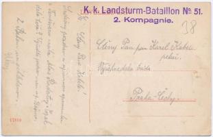 Temesvár, Timisoara; osztrák-magyar bank / Austro-Hungarian bank + "K.k. Landsturm-Bataillon No...