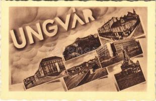 Ungvár, Uzshorod, Uzhhorod, Uzhorod; mozaiklap / multi-view postcard