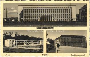 1939 Ungvár, Uzshorod, Uzhhorod, Uzhorod; volt országház, strand, fürdőzők, csendőrparancsnokság / former parliament, beach, swimming pool, gendarmerie headquarters