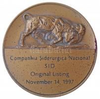 Amerikai Egyesült Államok 1997. "New York-i Értéktőzsde 1792" kétoldalas Br emlékérem (76m...