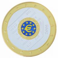 2009. Euró óriások / 10 éves az Euró aranyozott, ezüstözött fém emlékérem tanúsítvánnyal T:PP
