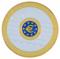 2009. Euró óriások / Bank money 1999 aranyozott, ezüstözött fém emlékérem tanúsítvánnyal T:PP