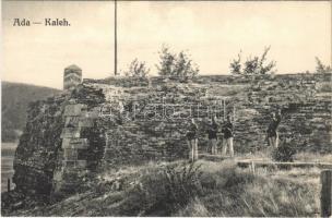 Ada Kaleh, várrom, katonák / castle ruins, K.u.K. soldiers