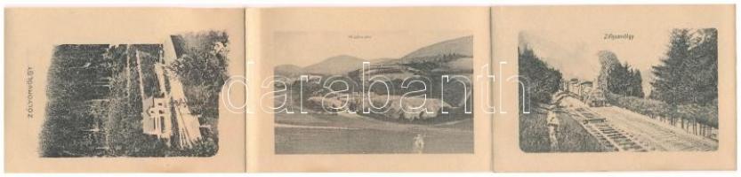 1911 Körmöcbánya, Kremnitz, Kremnica; leporello 10 képpel / leporellocard with 10 pictures (Rb)