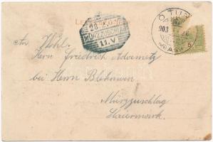 1903 Ótura, Ó-Tura, Stará Turá, Alt-Turn; Evangélikus templom. Horovitz Adolf / Lutheran church (EK)