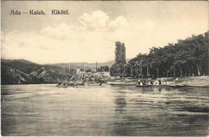Ada Kaleh, Kikötő, csónakok / Landungsplatz / landing site, port, boats (kopott sarok / worn corner)