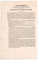Budapest / Pest ~1830. "A pesti Nemzeti Magyar Színház igazgatására össze állt Részvény-társasá...