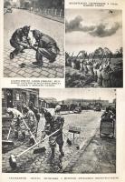 vitéz Náray Antal, vitéz Berkó István: Légitámadás! Bp., é.n., A Kir. Magy. Egyetemi nyomda. Sok fek...