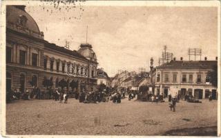 1920 Nyitra, Nitra; tér, piac, Goldstein Vilmos üzlete / square, market, shop (EK)