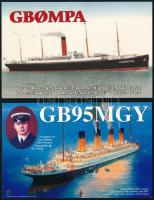 2 db emlékkártya Titanic és Carpathia hajókról