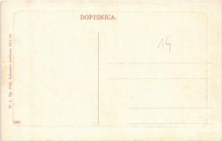 Zagreb, Zágráb; Starcevicev dom i prometna uprava drzavne zeljeznice. W.L. Bp. 3753