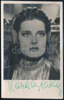Karády Katalin (1910-1990) színésznő aláírása az őt ábrázoló fotón, 13,5×8,5 cm