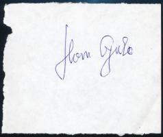 Horn Gyula miniszterelnök autográf aláírása lapon