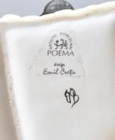 Poema Artistic porcelain Emil Cretu: Chaplin és "A kölyök", biszkvit porcelán, kézzel fets...