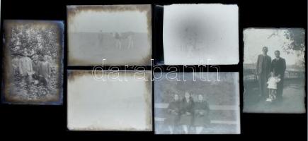 16 db vegyes üvegnegatív, 9×6 cm