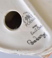 Poema Artistic porcelain Emil Cretu: Stan és Pan - Laurel and Hardy, biszkvit porcelán, kézzel fetse...