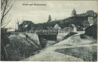 Szelindek, Stolzenburg, Slimnic; vár, híd / bridge, castle