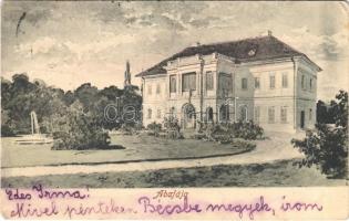 1909 Abafája, Abafaia, Apalina; Huszár kastély / castle (EK)