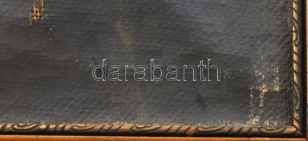 Kassai Varga jelzéssel: Portré. Olaj, vászon. Kissé sérült fa keretben. 50x42 cm