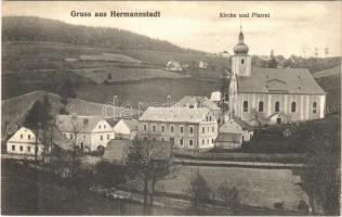 Nagyszeben, Hermannstadt, Sibiu; templom és plébánia / Kirche und Pfarrei / church and parish