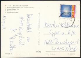 1977 Monspart Sarolta (1944-2021) tájfutó világbajnok által aláírt képeslap