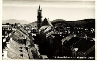 Beszterce Mussolini street photocard