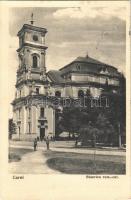 Nagykároly, Carei; Biserica rom.-cat. / Római katolikus templom / Catholic church + 1940 Nagykároly visszatért So. Stpl.