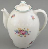 Hollóházi retro mokkás készlet. Matricás, jelzett, kis mázhibákkal