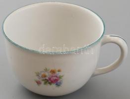 Hollóházi retro mokkás készlet. Matricás, jelzett, kis mázhibákkal