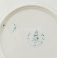 Hollóházi retro mokkás készlet. Matricás, jelzett, kis mázhibákkal