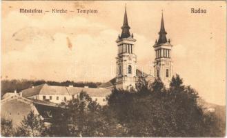 1932 Máriaradna, Radna (Lippa, Lipova); Manastirea / Kirche / templom / church (fl)