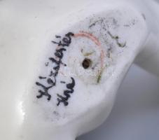 Drasche porcelán jegesmedve, kézzel festett, jelzett, hibátlan, m: 9 cm