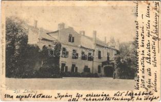 1902 Szentlőrinc, Szent-Kereszt (Táplánszentkereszt); Gróf Széchenyi Jenő kastélya és levele (EB)