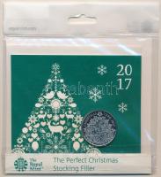 Nagy-Britannia 2017. 5P Cu-Ni "Karácsony" dísztokban T:1 Great Britain 2017. 5 Pounds Cu-Ni "Christmas" in cardboard display case C:UNC Krause KM#1454