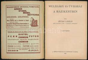 Jécsai László: Melegágy és üvegház a házikertben. Növényvédelem és Kertészet Könyvtára. Bp., 1941, N...