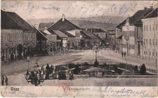 1906 Vác, Constantin tér, piac (lyuk / pinhole)